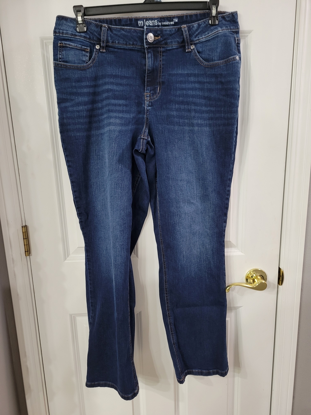 Maurices Dark Blue Straight-Leg Jeans 16W